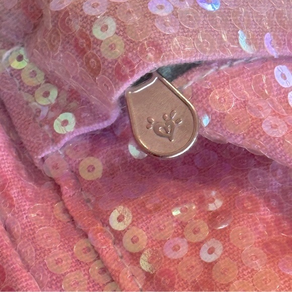 Justice Pom Pom sequin Ombre small / mini backpack bookbag - Picture 7 of 16